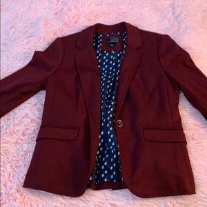 Burgundy blazer